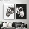 Gamepad Illustration for Kids Room, Boys Game Posters, Wall Art, Canvas Painting Prints, Room Decoration, Pictures, Joystick