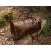 Buffalo Leather Duffle Bag: Handmade Full Grain Weekender
