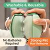 High-Quality Manual Duster Roller - Reusable & Washable Pet Hair Remover with Strong Vibrancy, Durable Plastic Handle, No Batteries Required