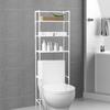 Bathroom Storage Rack Large-Capacity Strong Load-bearing Easy Installation Multi-Layered Freestanding Over-Toilet Storage Shelf