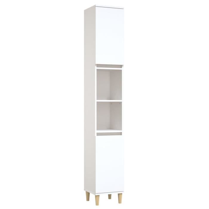 VidaXL Bathroom Cabinet White 30x30x190 Cm Engineered Wood 819788