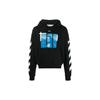 Blue Monalisa Over Hood Black Men Tops OMBB037R21FLE0011001