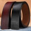 New Cowhide Belt No Buckle For Smooth Buckle Belts Strap 3 .8cm Width Withouth Buckle Real Genuine Leather Belts With Round Holes