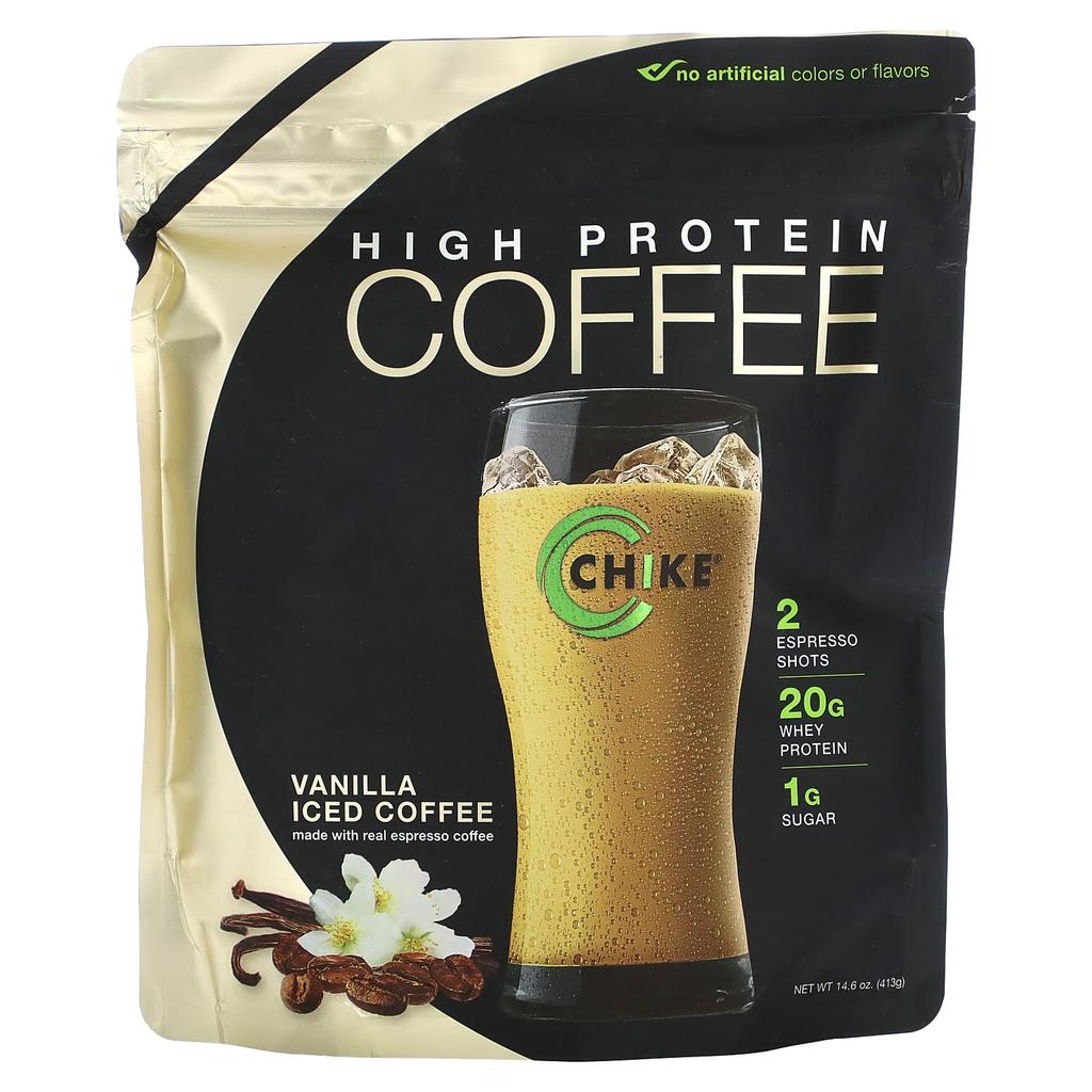 High Protein Iced Coffee, Vanilla, 413G(14.6Oz)