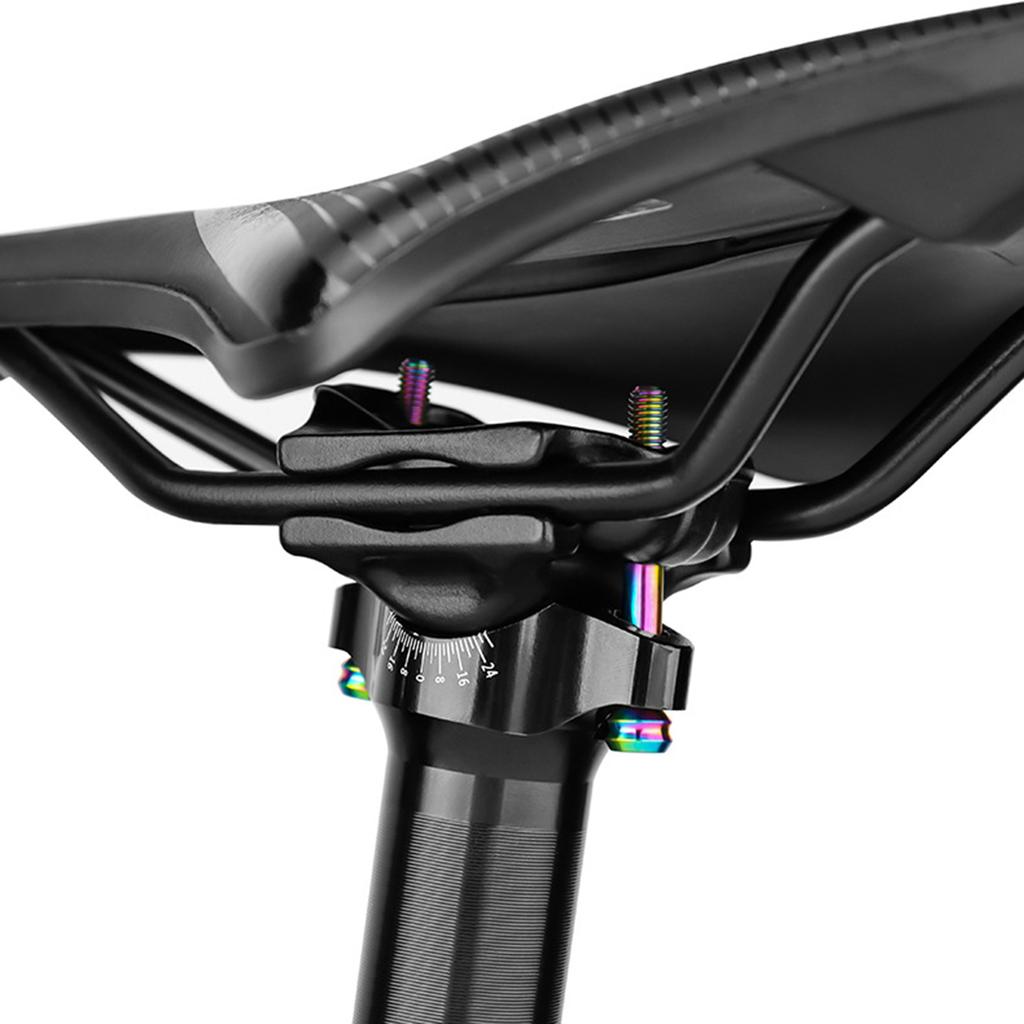 Titanium Alloy Seatpost Screw 5x30/40mm Universals Seatpost Cycling Screws Bicycles Seatpost Clamp Tube Bolt Nut Washer