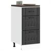 VidaXL Kitchen Cabinet Lucca Black Engineered Wood, Sink Unit, Kitchen Cabinet with Drawer, Kitchen Cabinet At 854231