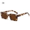 UV400 Gradient Beach/Travel Square Sunglasses Shades Leopard Sun Glasses Rectangle
