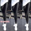 Women Elastic Waist Casual Leggings Large Shinny Legging High Stretch Leggings Gym Pants Workout Leggings