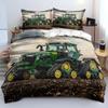 Tractor Bedding Set 3D Printing Farm Tool Cart Home Decoration Pillowcase Quilt Cover Cute Gift To Family and Friends
