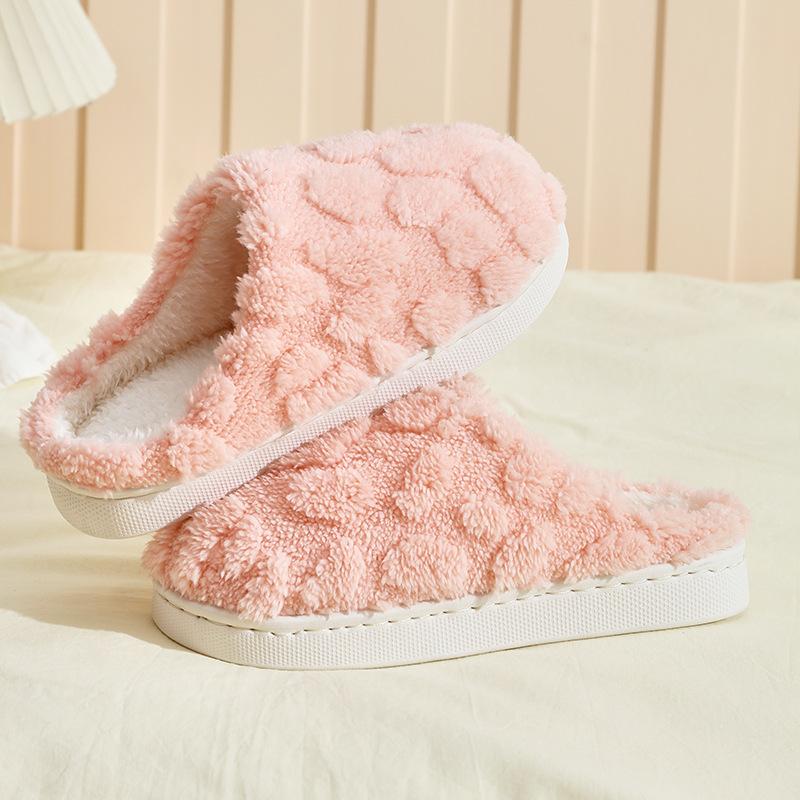 Winter Turtle Shell Cotton Slippers Women's New Indoor Home Home Home Non-slip Warm Plush Slippers Men's