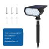 Solar Outdoor LED Spot Lights Waterproof 19 LEDs Solar Lawn Light for Landscape,Courtyard,Garden,Tree Decoration