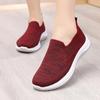 Fashion Women Flat Shoes Knit Woman Casual Slip On Vulcanized Shoes Female Mesh Soft Breathable Women's Footwear For Ladies Sneaker