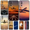 Airplane Plane Aircraft Case For Honor X9a X9b X8 X9 X7 X6 a 8X 9X Cover For Honor Magic 5 4 Lite Pro 50 70 90 Lite