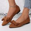 Fashion Women's Flat Shoes Fashion Bow Loafers 2025 Summer Mom Shoes Lightweight Single Shoes Comfortable Casual Flats Zapatos De Mujer
