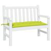 VidaXL Garden Bench Cushion, Bench Cover with String Ties, Waterproof Outdoor Cushion, Bright Green 361575