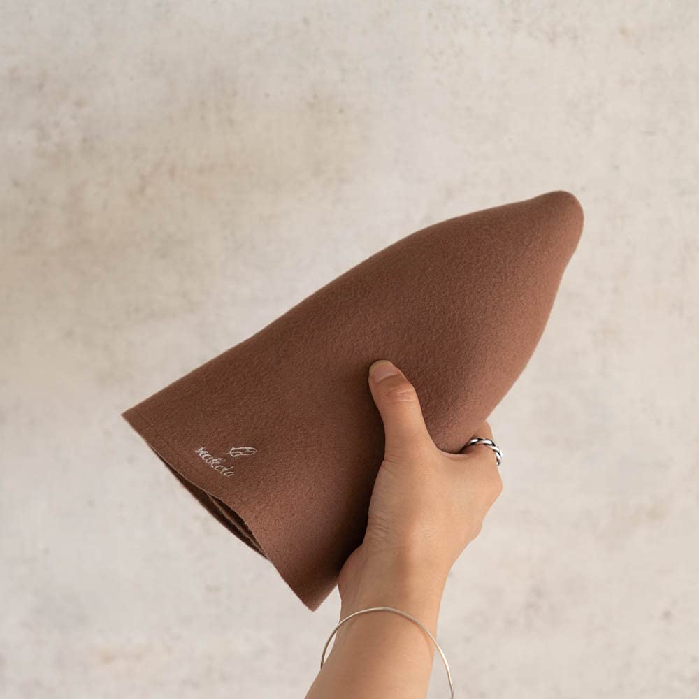 OUTDOOR FELT SAUNA HAT Outdoor Felt Sauna Hat Hat Sauna Cap Free Size Black [NAKOTA]