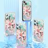 N55 Hot Flowers Plants Fruit Golden Plating Edge Soft TPU Phone Case for iPhone 15 14 13 Pro Max 7 8 Xiaomi 13T Redmi Note 12S Shockproof Back Cover