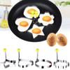 5-Shape  Eggs Rings Non Stick Stainless Steel Pancake  Cooking Tools For Making Cakes,Meatloaf,Biscuits
