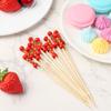Salad Sandwich Toothpicks Food Fruit Cocktail Decor Bamboo Picks Handmade Toothpicks Fruit Sticks