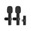 Cell Phone Wireless Lapel Microphone Lavalier Mobile Phone Microphone For Sound Recording Small Mike For Iphone Wireless Lapel