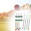 Retractable Golf Putter Adjustable Length Portable Putting Practice Aid with Balls Tees and