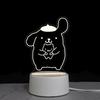 Creative Led Night Light Usb Plug Night Light Monochrome Bedside 3d Night Light