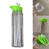 Clear Plastic Water Bottles with Straw LeakProof Sports Water Bottles 700ml Large Capacity Water Cup for Gym School