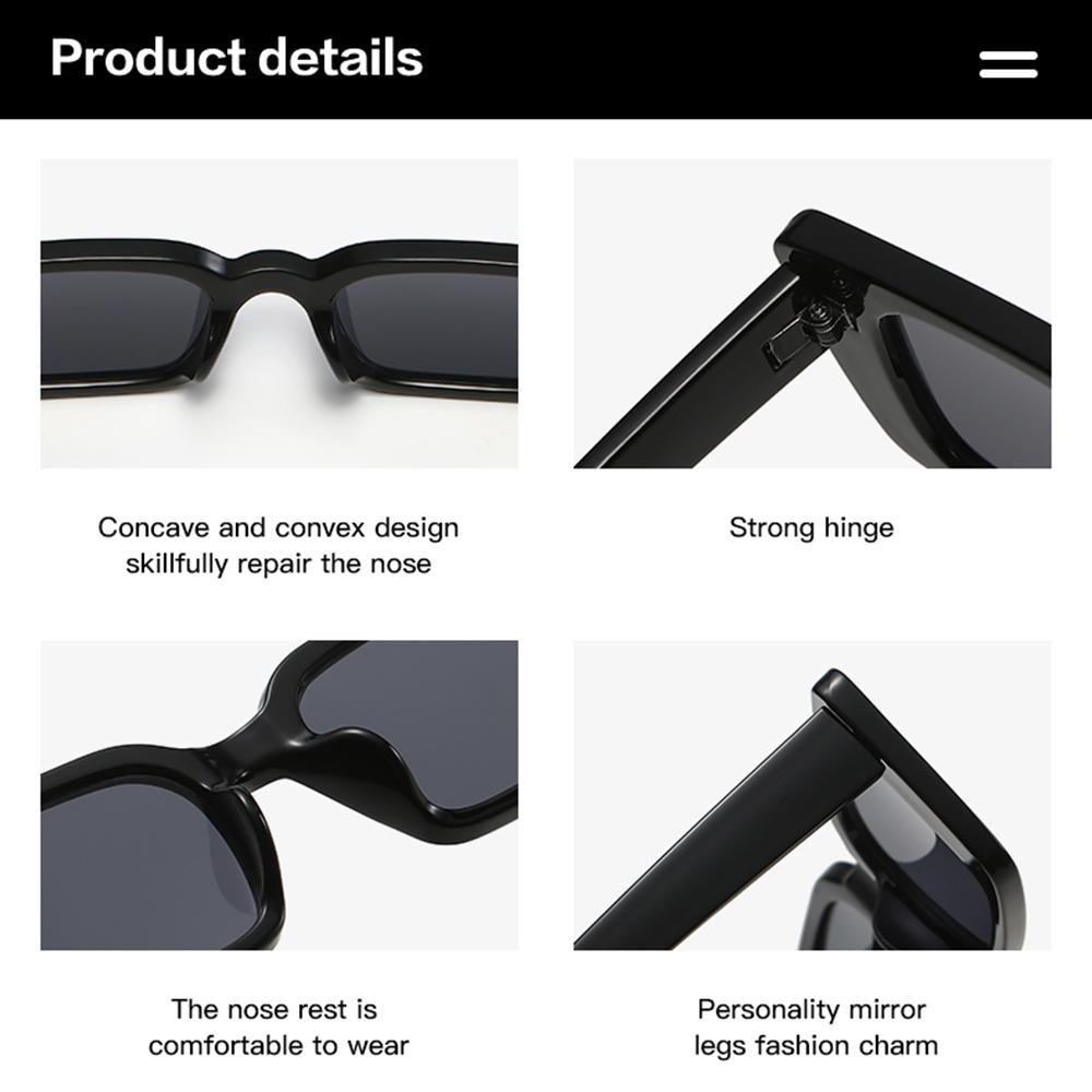 Vintage Gradient Beach/Travel Leopard Sun Glasses Square Sunglasses Rectangle Shades