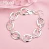 925 Sterling Silver Heart Bracelet Fashion Wedding Jewelry
