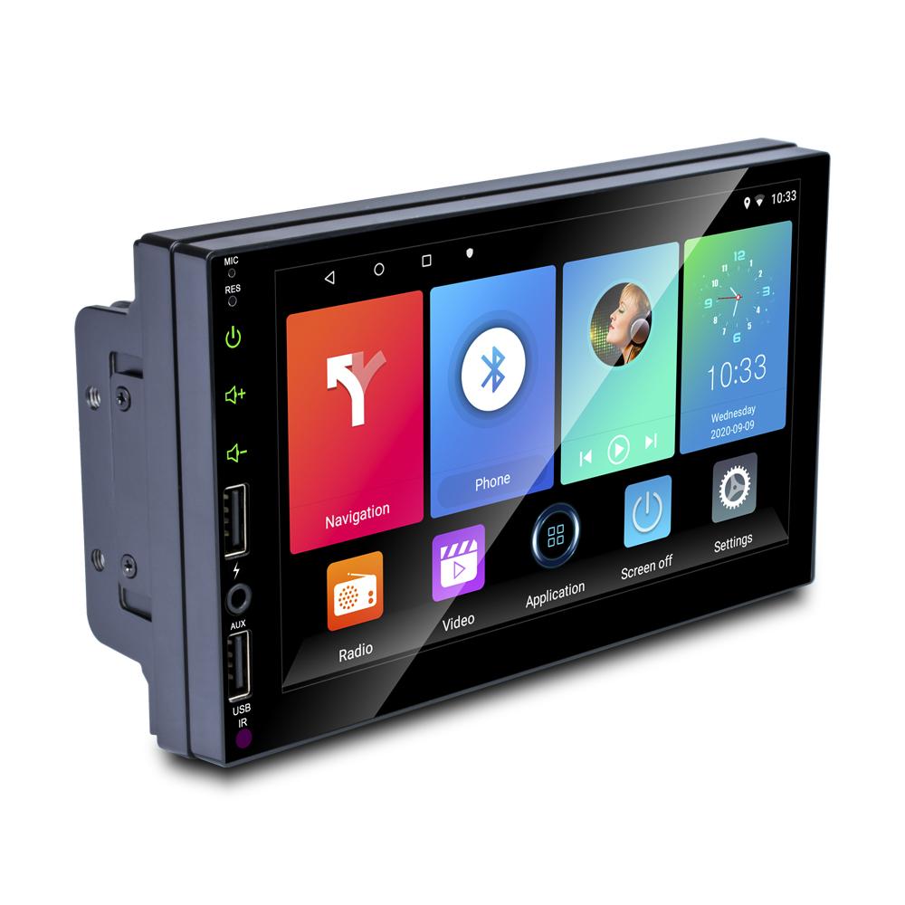 icreative 7 Inch 1+16GB/2+32GB Car Radio Android WiFi GPS FM Radio Car Player MP5 Central Control Full Screen 2 USB All-in-one Machine Universal Radio