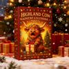 Highland Cow Advent Calendar 2025 Cute Highland Cow Ornaments 24 Days Christmas Advent Calendar for Xmas Tree Decoration