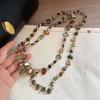 Creative Bohemia Pendant Necklace Retro Double Layer Necklace Vintage Long Sweater Chain  Women