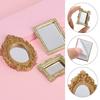 Micro Furniture Retro Miniature Dollhouse Mirror Wall Room Mini Mirror Dollhouse Frame Accessories