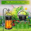 Flickering Flame Solar Lantern Outdoor Waterproof LED Light IP65 Waterproof Auto On/Off Hanging Solar Dancing Flame Lantern Light