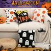 Halloween Pillow Cover, Halloween Embroidery Pillowcase,  Family Party Pumpkin  Decoration Pillowcase, Cushion Cover