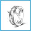 925 Silver Rings Serpentine Snake Cross Rings For Women Wedding Engagement Gift Fine Jewelry New Summer