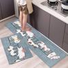 Kitchen Floor Mats Household Door Mats Corridor Bedroom Living Room Decoration Floor Mats Balcony Bathroom Non-slip Carpet