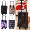 With Hand Straps Trolley Bag Shopping Cart with Wheels Foldable Shopping Bag Folding Grocery Bag