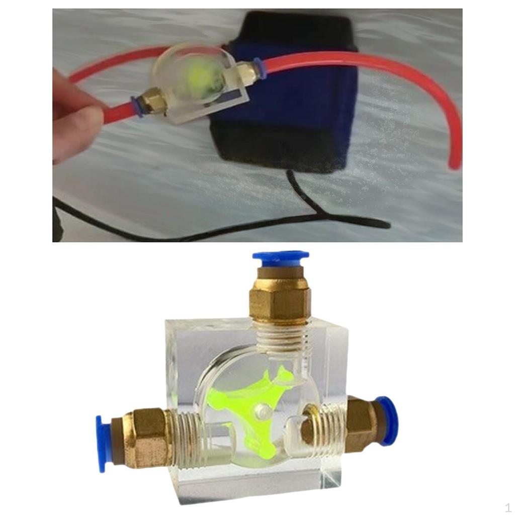 8mm Water Flow Indicator Meter Acrylic Office Measuring Tool Liquid Cool Cooling System