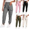 Women's Solid Color Sweatpants, Loose Casual Leggings