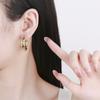 Classic Hollow Design High-end Ear Buckle Plain Circle Cold Style Minimalist Temperament Ear Ring