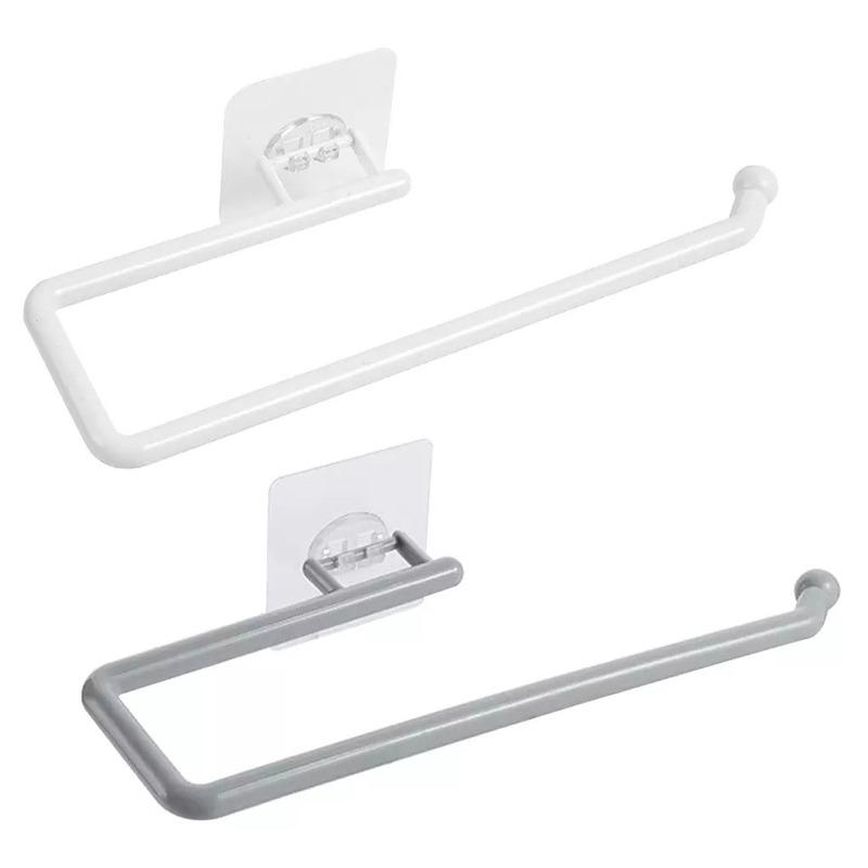 Adjustable Sanitary Plastic Tissue Holder Self Adhesive Kitchen Tissue Bathroom Tissue Storage