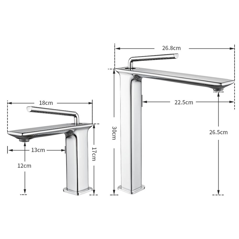 Basin Faucets Modern Black Bathroom Mixer Tap Brass Washbasin Faucet Single Handle Single Hole Elegant Crane For Bathroom 855991