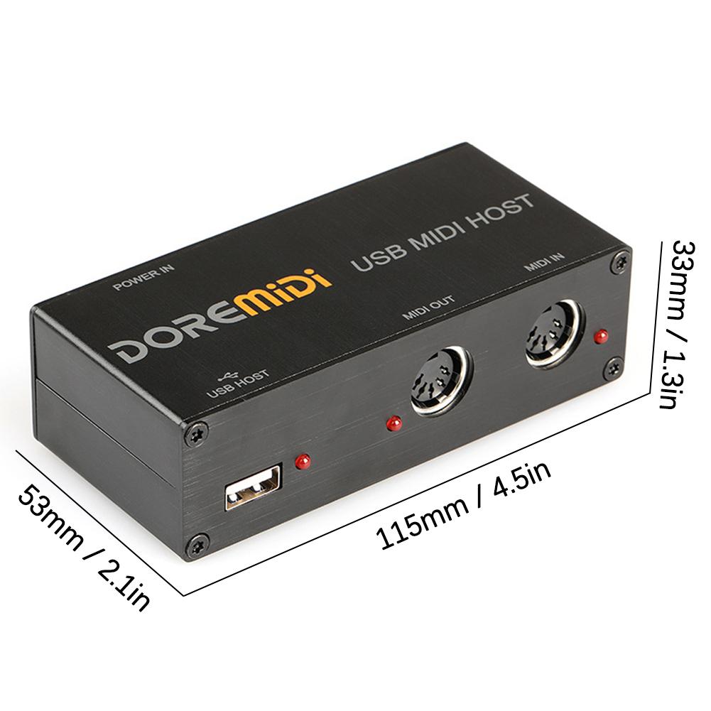 USB To MIDI Host Guitar Effector MIDI Synthesizer MIDI Generator MIDI Interface Devices Electronic
