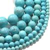 1strand/lot 4/6/8/10mm Blue Turquoises Stone Round Loose Spacer Beads For DIY Bracelet Jewelry Makings