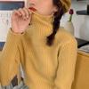 Winter Half-high Collar Rolled Edge Temperament Pit Strip Inside Take Sweater Women Warm Light Ripe Skin-friendly Bottoming Knitting