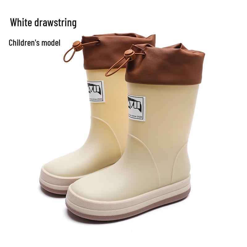 New Fashion Non-Slip Rain Boots: High-Top Waterproof Boots for Women, Men, and Children