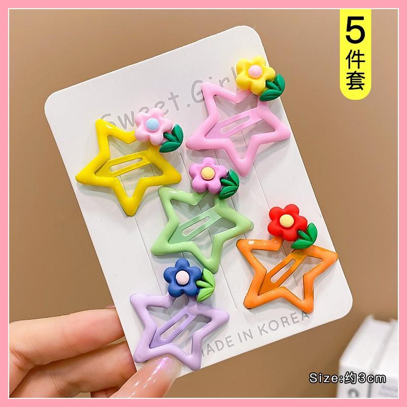 5Pcs Baby Cute Small Bb Clip Children's Bangs Broken Hair Clip Headdress Children's Hair Accessories Hair Clip