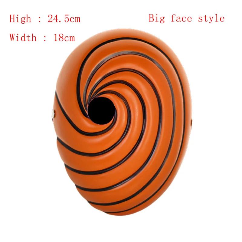 Japan Anime Cartoons Unisex Tobi Obito Akatsuki Ninja Madara Masquerade Cosplay Full Face Resin Party Mask Mask