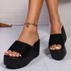 Sandals Summer 2024 New Women Slippers Wedges Platform Beach Flip Flops Trend High Heels Ladies Shoes Pumps Thick Slides Mujer